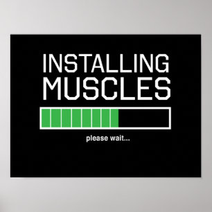 Poster Installation des muscles