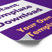 Poster Instant Download Sjabloon (Hoek)