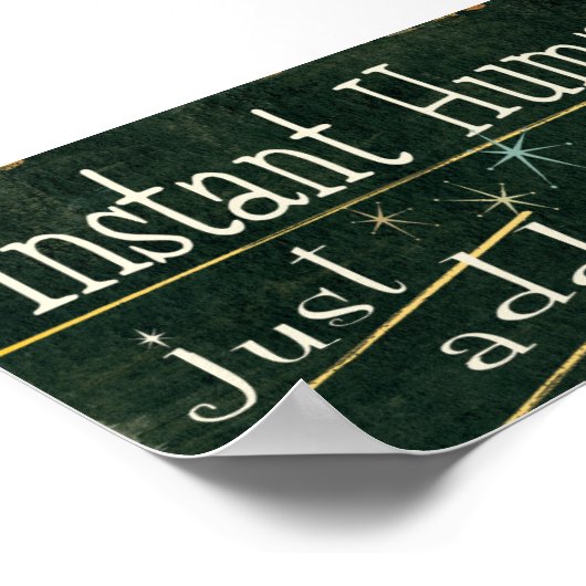 Poster Instant humain | Ajouter simplement du café (Coin)