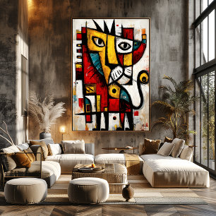 Poster Instinct Souverain — Expression Abstraite Contempo