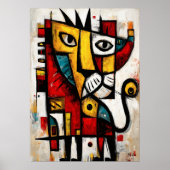 Poster Instinct Souverain — Expression Abstraite Contempo (Devant)