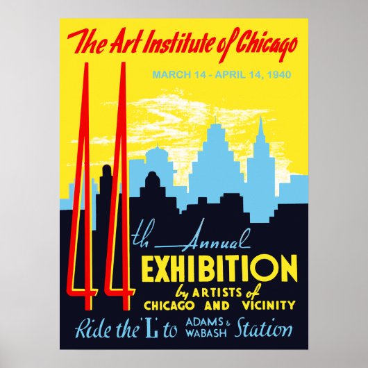 Poster Institut d'art de Chicago (Devant)
