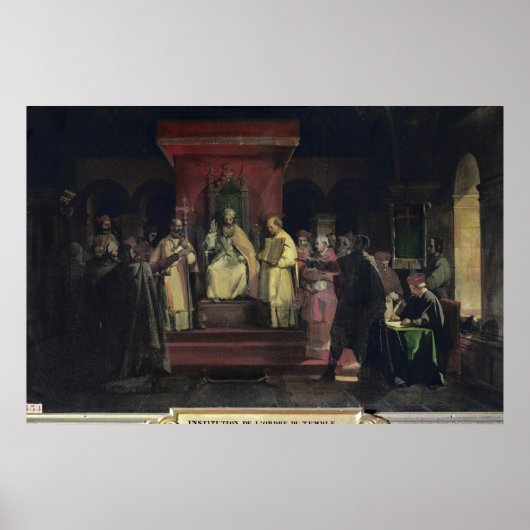 Poster Institution de l'Ordre des Templiers (Devant)