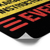 Poster Instructeur de karaté 1 (Coin)