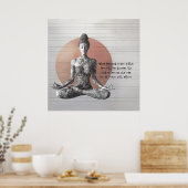 Poster Instructeur de méditation Yoga Reiki Master Lotus  (Cuisine)