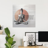 Poster Instructeur de méditation Yoga Reiki Master Lotus  (Bureau à domicile)