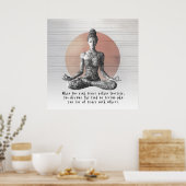 Poster Instructeur de méditation Yoga Reiki Master Lotus (Cuisine)