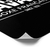 Poster Instructeur de Savate Arts Martiaux Français Boxe  (Coin)