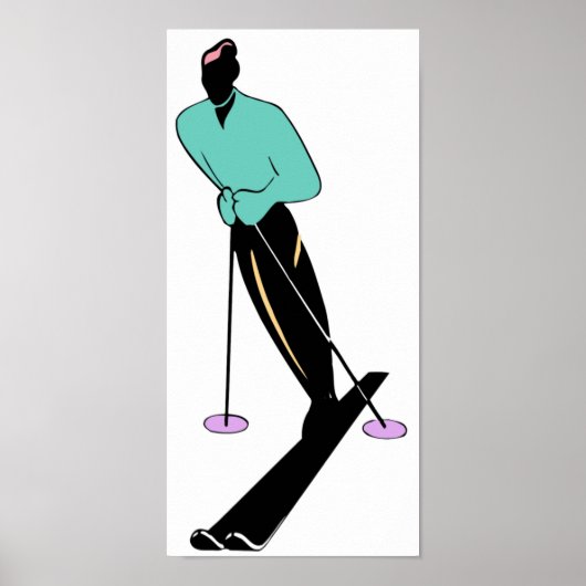 POSTER INSTRUCTEUR SKI (Devant)