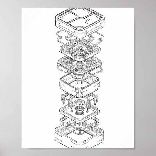 Poster Instructional Design: Modular Machine Assembly (Devant)