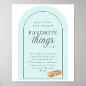 Poster Instructions de fête des objets favoris (Devant)