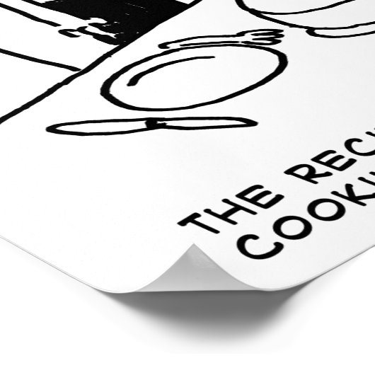 Poster Instructions pour la recette Cuisine suivie dans u (Coin)