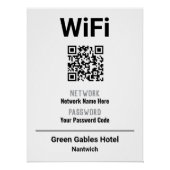 Poster Instructions WiFi avec code QR (Devant)