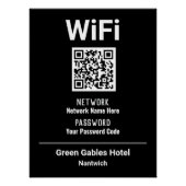 Poster Instructions WiFi avec code QR (Devant)
