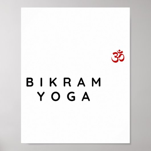 Poster Instructrice de yoga Bikram Conception pour débuta (Devant)