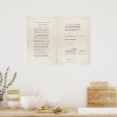 Poster Instrument de cession des nazis de la Seconde Guer (Cuisine)