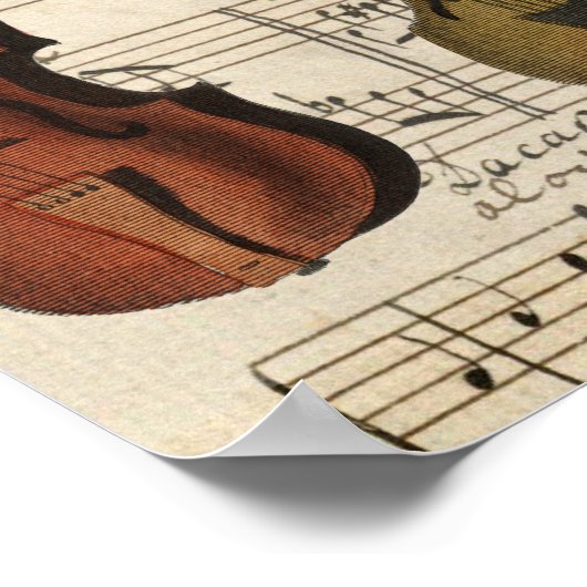 Poster Instruments à chaîne vintage (Coin)