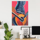Poster Instruments d'aquarelle (Bureau à domicile)