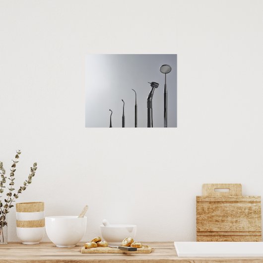 Poster Instruments de dentiste (Cuisine)