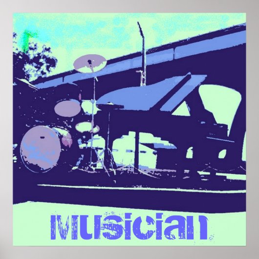 Poster Instruments de musique (Devant)