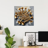 Poster Instruments de musique (Bureau à domicile)