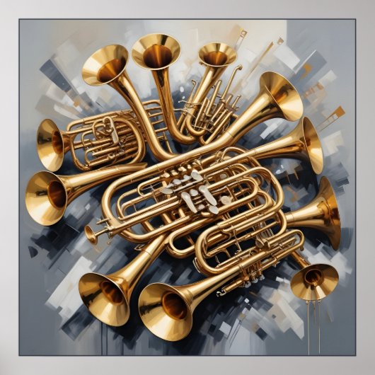 Poster Instruments de musique (Devant)