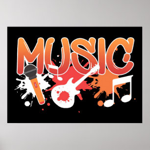 Poster Instruments de musique