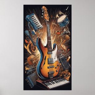 Poster Instruments de musique