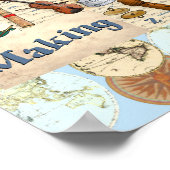 Poster Instruments de musique Alphabet International (Coin)