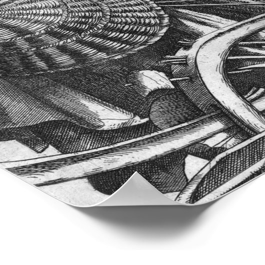 Poster Instruments de subsistance humaine, Arcimboldo (Coin)