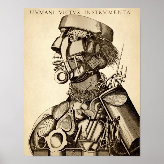 Poster Instruments vintages de subsistance humaine - Cuis (Devant)