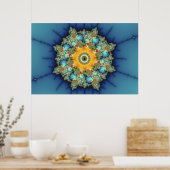 Poster Insulaire - Mandelbrot Art (Cuisine)