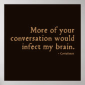 Poster Insulte de Coriolanus (version 16eC) (Devant)