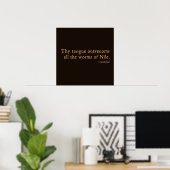 Poster Insulte des vers de la mybeline (version 16eC) (Bureau à domicile)
