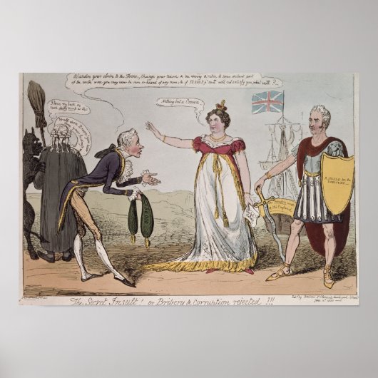 Poster Insulte secrète ou corruption rejetée (Devant)