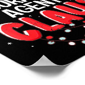 Poster Insurance Agent Santa Claus Christmas Matching Cos (Coin)