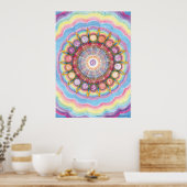 Poster Intégration Divine Mandala 6 Art Imprimer Grand (Cuisine)