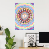 Poster Intégration Divine Mandala 6 Art Imprimer Grand (Bureau à domicile)