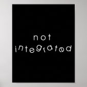 Poster Intégration Intégration Immigration Handicap non i (Devant)