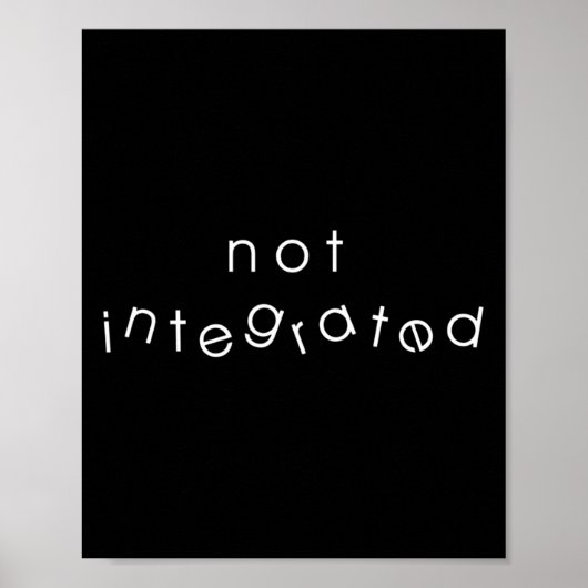 Poster Intégration Intégration Immigration Handicap non i (Devant)