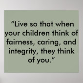 Poster intégrité (Devant)