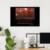 Poster intégrité (Bureau à domicile)