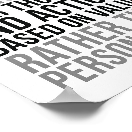 Poster Integrity Is Choosing Your Thoughts And Actions (Coin)
