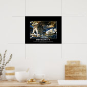 Poster INTEGRITY Motivational Grey Wolf Art Imprimer (Cuisine)