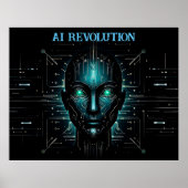 Poster intelligence artificielle robotique numérique (Devant)