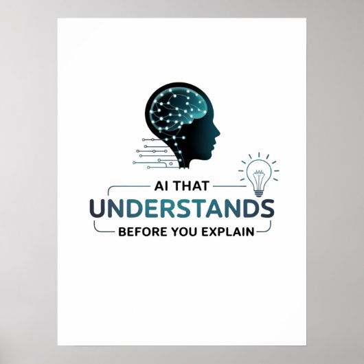 Poster Intelligence Artificielle Smart Tech Design (Devant)