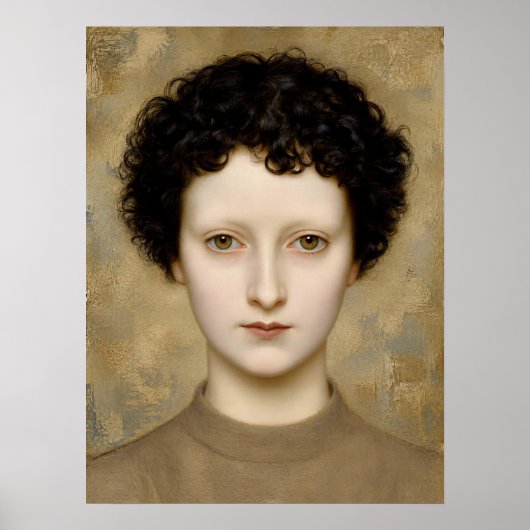 Poster Intelligence Délicate – Un Portrait d'Art Fin (Devant)