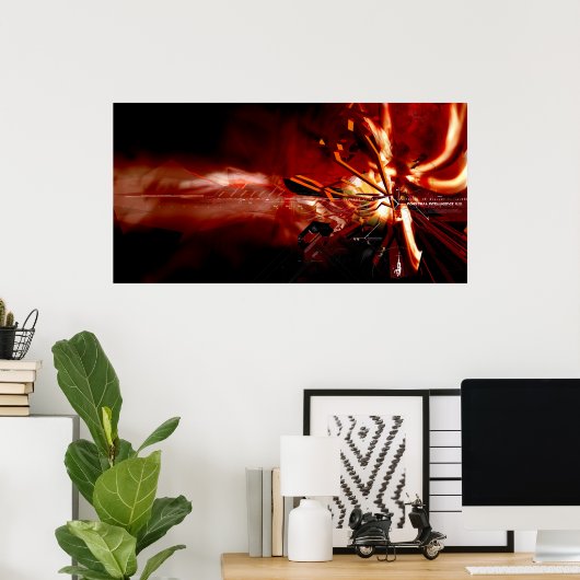 Poster Intelligence industrielle (Bureau à domicile)