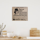 Poster Intendance de la compagnie aérienne - Intendant de (Cuisine)