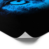 Poster Intense Dog Eyes In Blue (Coin)